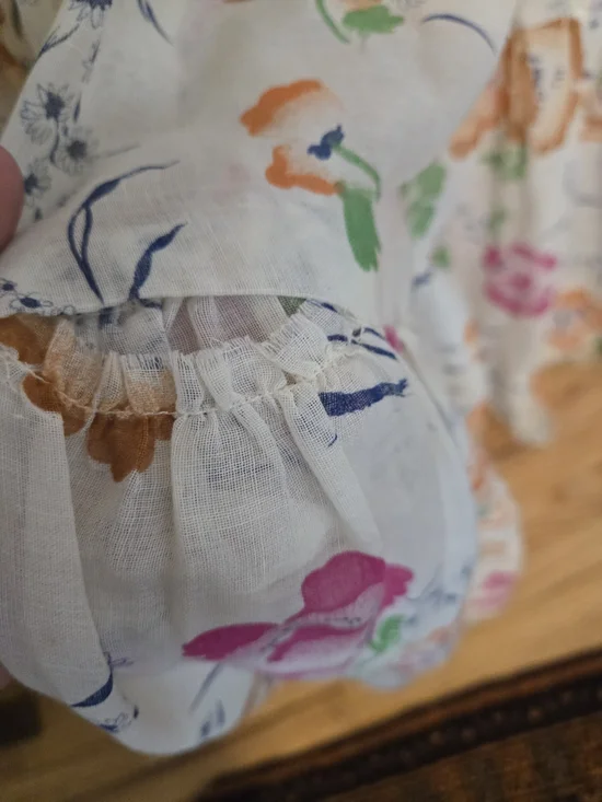 Pantel Montreal Vintage Floral Maxi Dress Size 13 Boho Cottagecore Smocked Bust - Picture 5 of 12